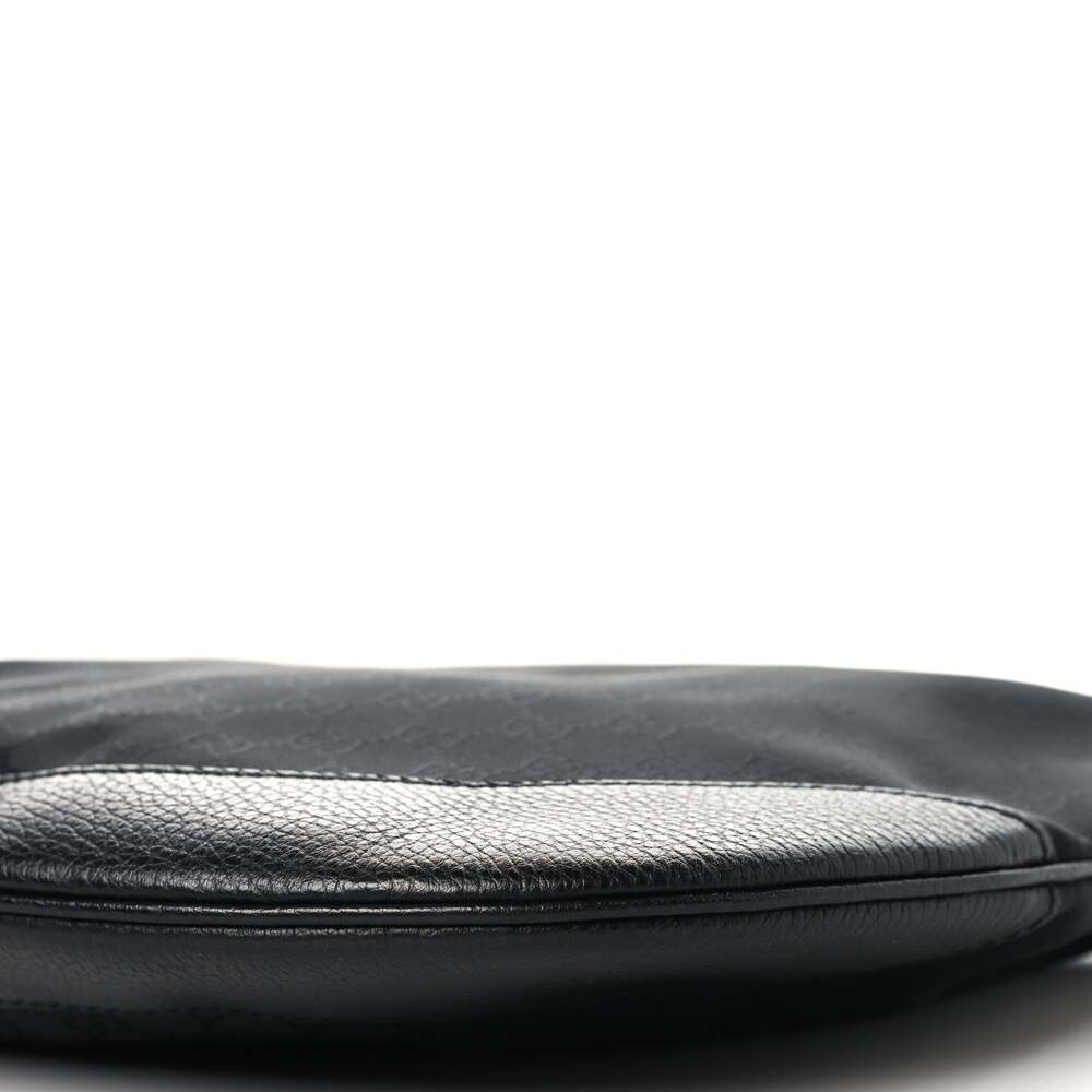 Gucci Denim Large Half Moon Hobo Black #254589G72B - Picture 10 of 12